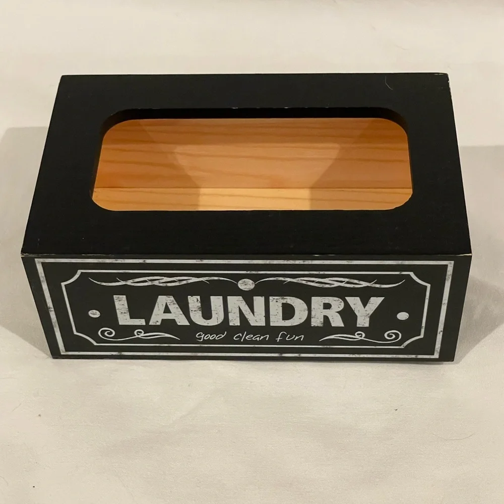 Black Antique Inspired‎ Dryer Sheet Laundry Box